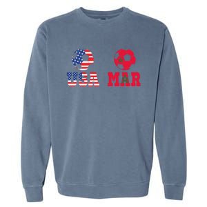 Moorish American Morocco Flag Moroccan Soccer Supporter Funny Gift Garment-Dyed Sweatshirt