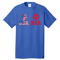 Moorish American Morocco Flag Moroccan Soccer Supporter Funny Gift Tall T-Shirt