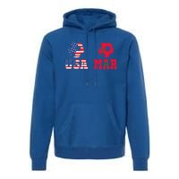 Moorish American Morocco Flag Moroccan Soccer Supporter Funny Gift Premium Hoodie