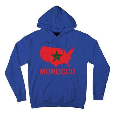 Moorish American Morocco Flag Moroccan Soccer Supporter Gift Tall Hoodie