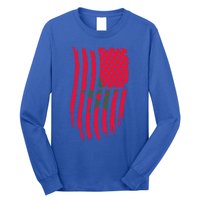 Moorish American Morocco Flag Moroccan Soccer Supporter Gift Long Sleeve Shirt