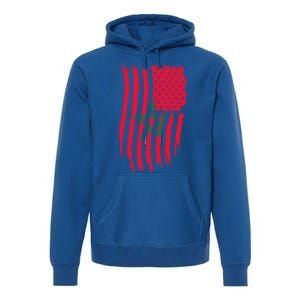 Moorish American Morocco Flag Moroccan Soccer Supporter Gift Premium Hoodie