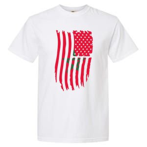 Moorish American Morocco Flag Moroccan Soccer Supporter Gift Garment-Dyed Heavyweight T-Shirt