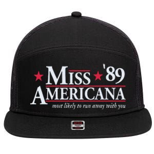 Miss Americana 7 Panel Mesh Trucker Snapback Hat