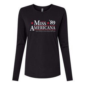 Miss Americana Womens Cotton Relaxed Long Sleeve T-Shirt