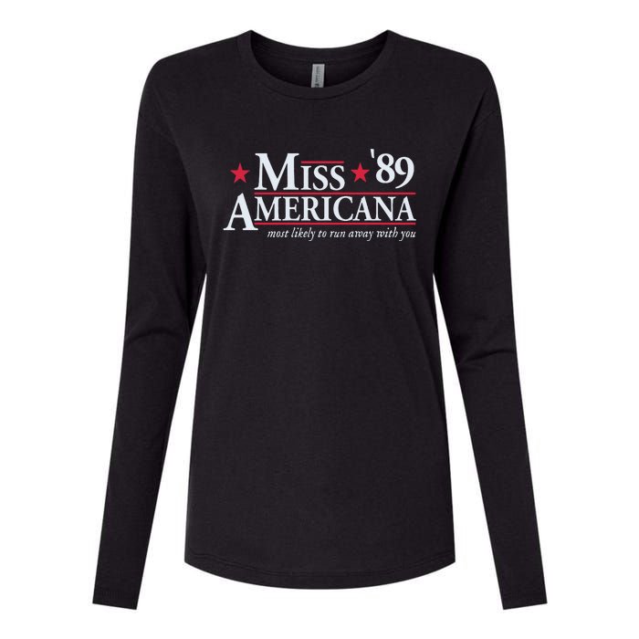 Miss Americana Womens Cotton Relaxed Long Sleeve T-Shirt