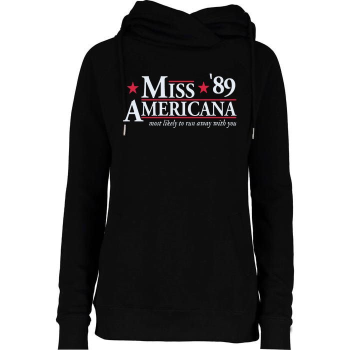 Miss Americana Womens Funnel Neck Pullover Hood