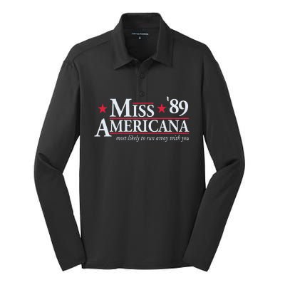 Miss Americana Silk Touch Performance Long Sleeve Polo