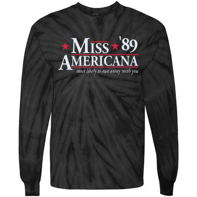 Miss Americana Tie-Dye Long Sleeve Shirt