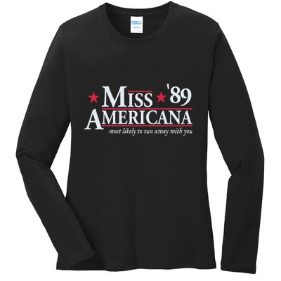 Miss Americana Ladies Long Sleeve Shirt