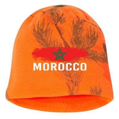 Moorish American Morocco Flag Moroccan Soccer Supporter Gift Kati - Camo Knit Beanie