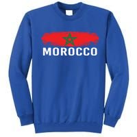 Moorish American Morocco Flag Moroccan Soccer Supporter Gift Tall Sweatshirt