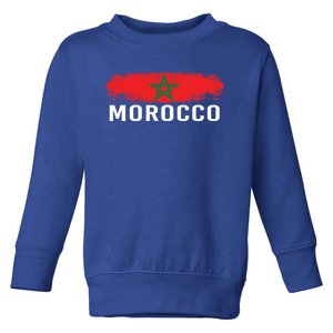 Moorish American Morocco Flag Moroccan Soccer Supporter Gift Toddler Sweatshirt