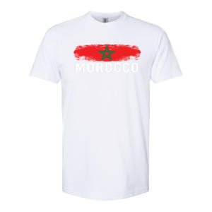 Moorish American Morocco Flag Moroccan Soccer Supporter Gift Softstyle CVC T-Shirt