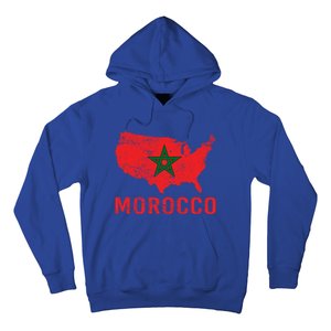 Moorish American Morocco Flag Moroccan Soccer Supporter Cool Gift Hoodie