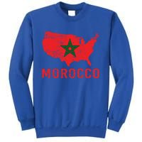 Moorish American Morocco Flag Moroccan Soccer Supporter Cool Gift Sweatshirt