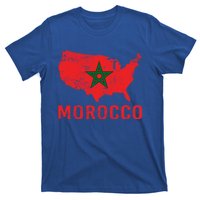 Moorish American Morocco Flag Moroccan Soccer Supporter Cool Gift T-Shirt