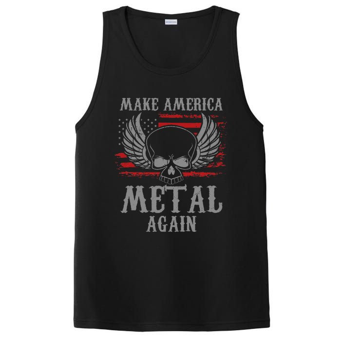 Make America Metal Again Heavy Metal Rock PosiCharge Competitor Tank