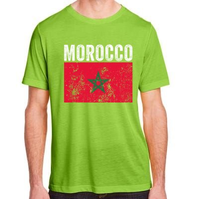 Moorish American Morocco Flag Moroccan Soccer Supporter Gift Adult ChromaSoft Performance T-Shirt