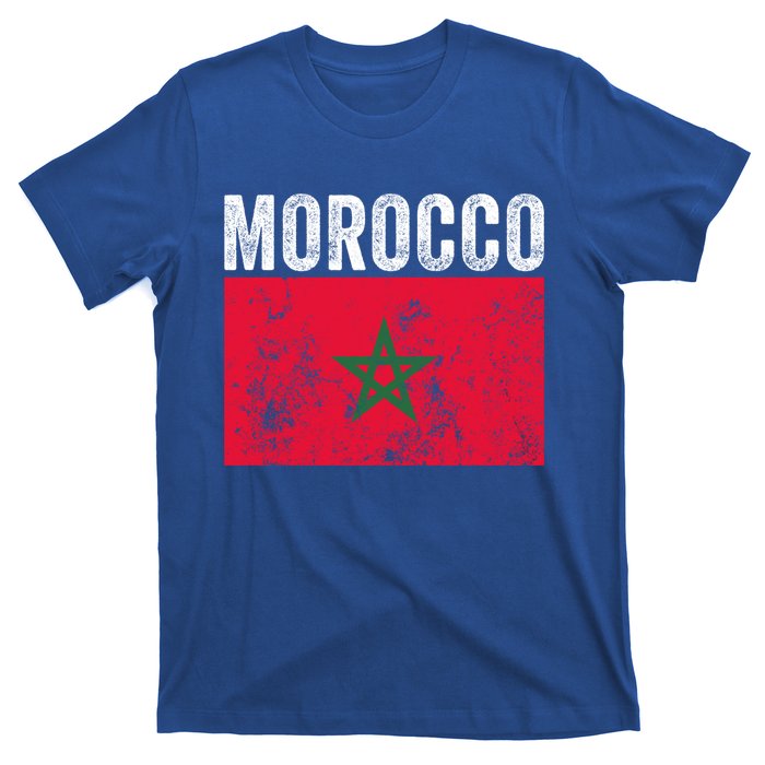 Moorish American Morocco Flag Moroccan Soccer Supporter Gift T-Shirt