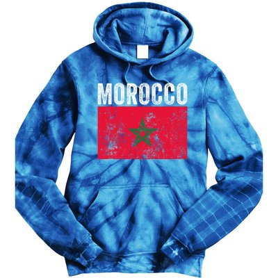 Moorish American Morocco Flag Moroccan Soccer Supporter Gift Tie Dye Hoodie