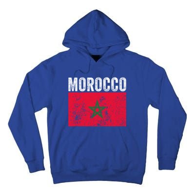 Moorish American Morocco Flag Moroccan Soccer Supporter Gift Tall Hoodie