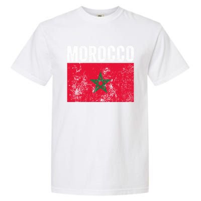 Moorish American Morocco Flag Moroccan Soccer Supporter Gift Garment-Dyed Heavyweight T-Shirt