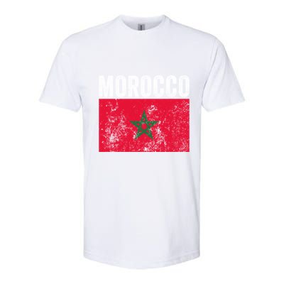 Moorish American Morocco Flag Moroccan Soccer Supporter Gift Softstyle CVC T-Shirt