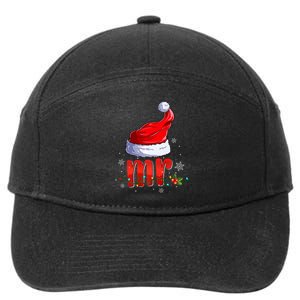 Mr And Mrs Santa Hat Matching Couples Christmas Pajamas P 7-Panel Snapback Hat