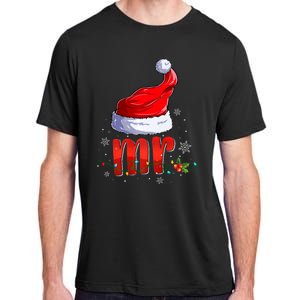 Mr And Mrs Santa Hat Matching Couples Christmas Pajamas P Adult ChromaSoft Performance T-Shirt