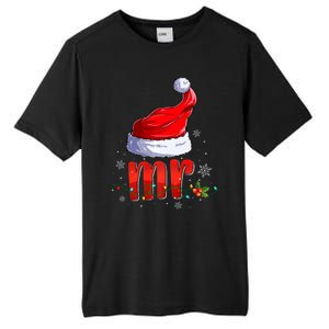 Mr And Mrs Santa Hat Matching Couples Christmas Pajamas P Tall Fusion ChromaSoft Performance T-Shirt