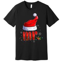 Mr And Mrs Santa Hat Matching Couples Christmas Pajamas P Premium T-Shirt