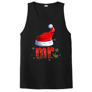 Mr And Mrs Santa Hat Matching Couples Christmas Pajamas P PosiCharge Competitor Tank