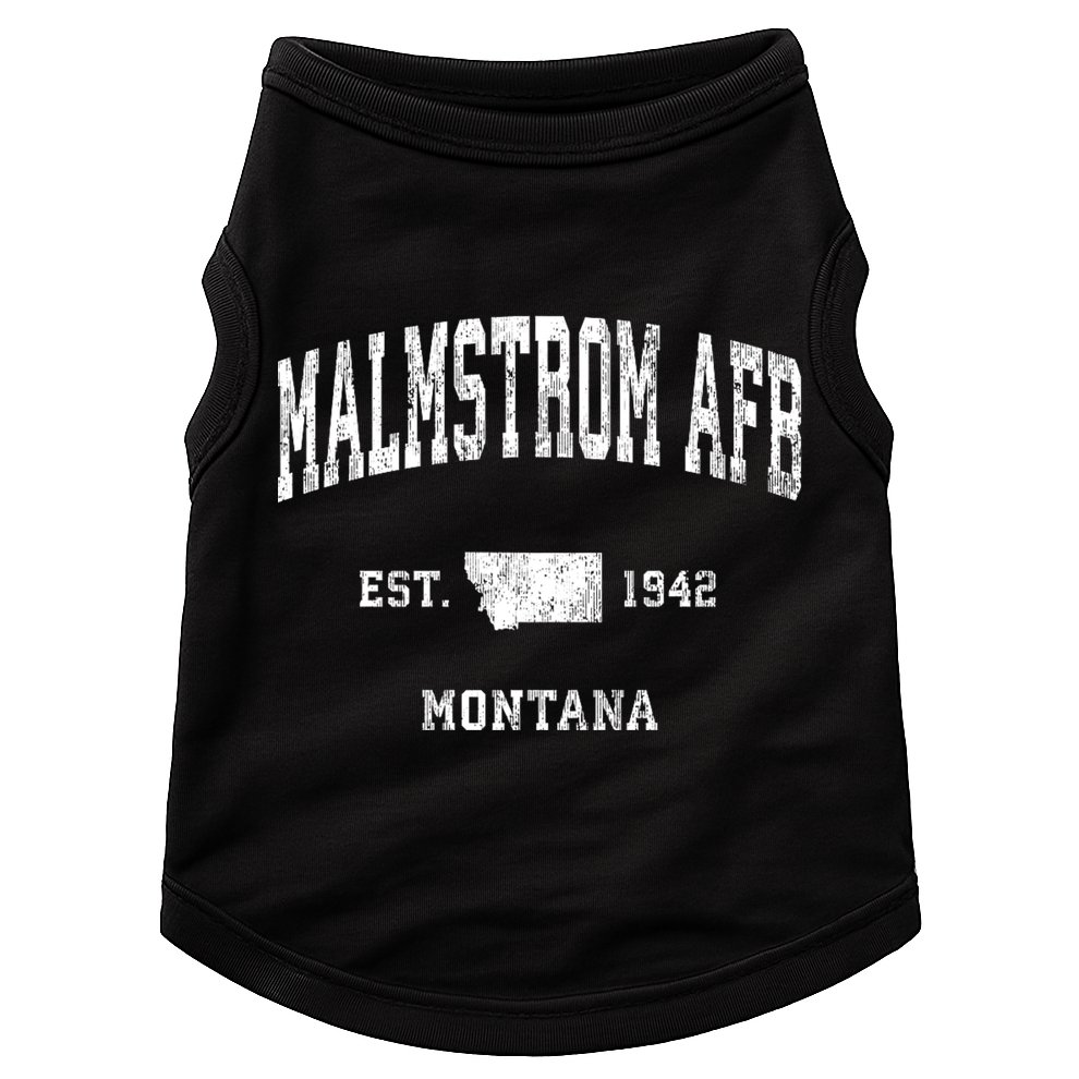 Malmstrom Afb Montana Mt Vintage Athletic Sports Doggie Tank