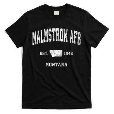 Malmstrom Afb Montana Mt Vintage Athletic Sports T-Shirt