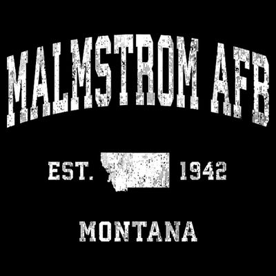 Malmstrom Afb Montana Mt Vintage Athletic Sports T-Shirt