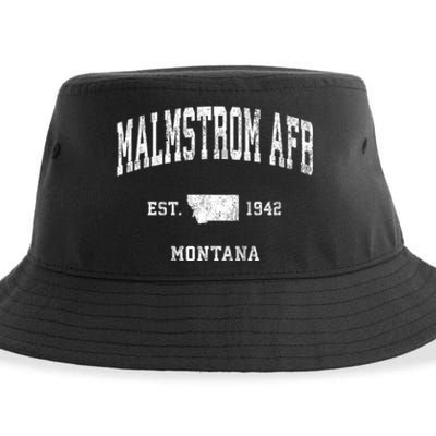 Malmstrom Afb Montana Mt Vintage Athletic Sports Sustainable Bucket Hat