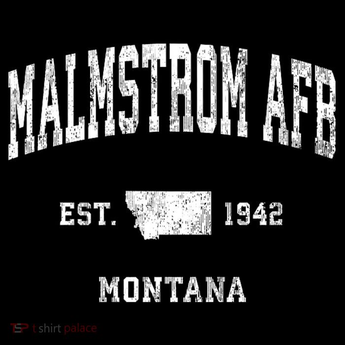 Malmstrom Afb Montana Mt Vintage Athletic Sports 7-Panel Snapback Hat