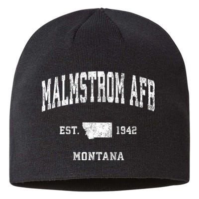 Malmstrom Afb Montana Mt Vintage Athletic Sports Sustainable Beanie