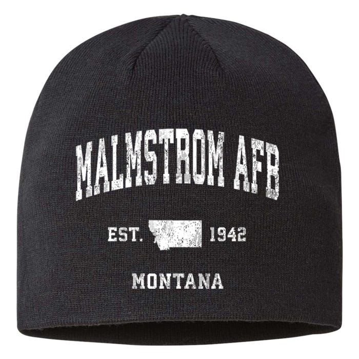 Malmstrom Afb Montana Mt Vintage Athletic Sports Sustainable Beanie