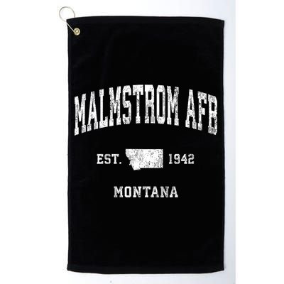 Malmstrom Afb Montana Mt Vintage Athletic Sports Golf Towel