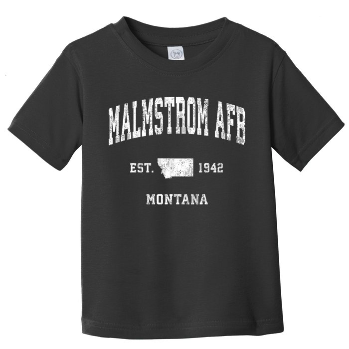Malmstrom Afb Montana Mt Vintage Athletic Sports Toddler T-Shirt