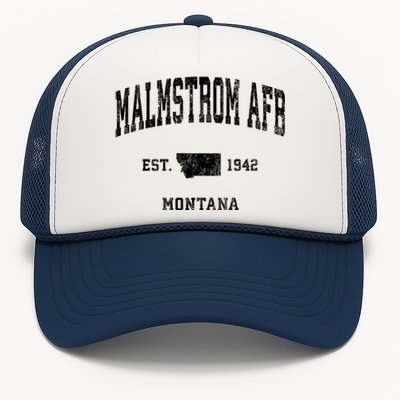 Malmstrom Afb Montana Mt Vintage Athletic Sports Trucker Hat