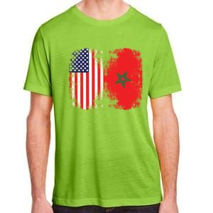 Moorish American Morocco Flag Moroccan Soccer Supporter Meaningful Gift Adult ChromaSoft Performance T-Shirt