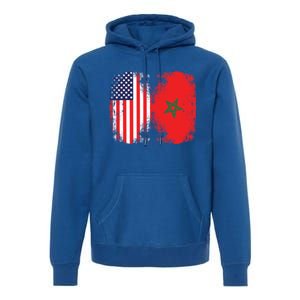 Moorish American Morocco Flag Moroccan Soccer Supporter Meaningful Gift Premium Hoodie