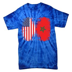 Moorish American Morocco Flag Moroccan Soccer Supporter Meaningful Gift Tie-Dye T-Shirt