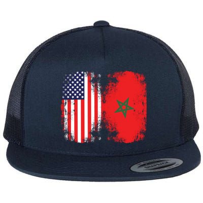 Moorish American Morocco Flag Moroccan Soccer Supporter Meaningful Gift Flat Bill Trucker Hat