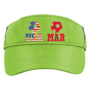 Moorish American Morocco Flag Moroccan Soccer Supporter Gift Adult Drive Performance Visor