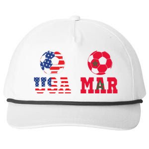 Moorish American Morocco Flag Moroccan Soccer Supporter Gift Snapback Five-Panel Rope Hat