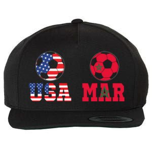 Moorish American Morocco Flag Moroccan Soccer Supporter Gift Wool Snapback Cap